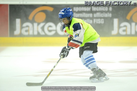 2012-06-29 Stage estivo hockey Asiago 0867 Partita - Leonardo Quadrio